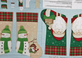 QUILT KIT A CHRISTMAS TO REMEMBER STOCKING PANEL