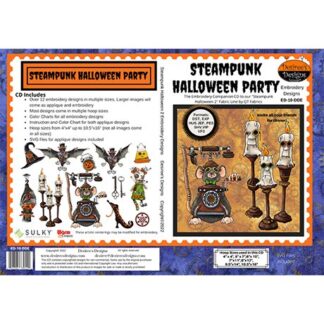 DESIREE'S DESIGNS - STEAMPUNK HALLOWEEN PARTY EMBROIDERY DESIGN CD