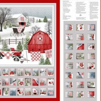 QUILT KIT HOLIDDAY HEARTLAND ADVENT PANEL