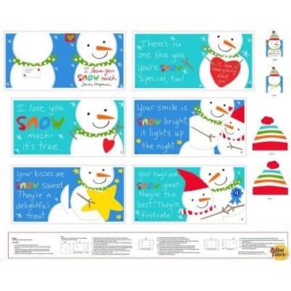 QUILT KIT I LOVE YOU SNOW MUCH BOOK PANEL