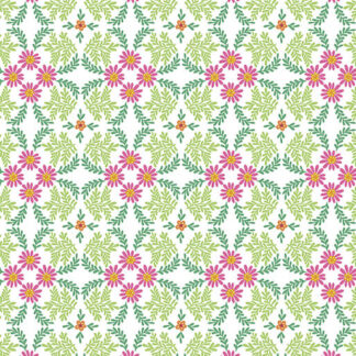 BENARTEX COLOR IT SUNSHINE MEDALLION PINK GREEN