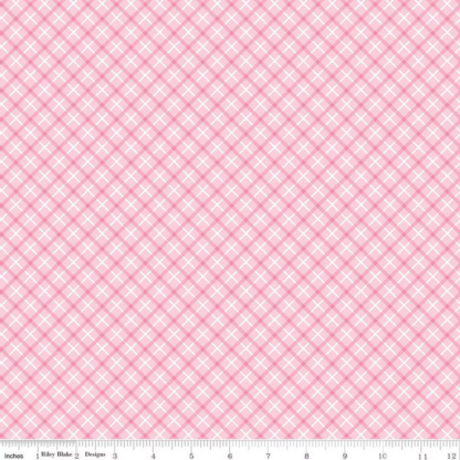 RILEY BLAKE BUNDLE OF JOY PLAID PINK