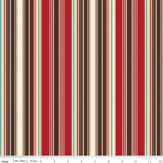 RILEY BLAKE COWBOYS STRIPES BARN RED