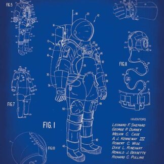 RILEY BLAKE OUTER SPACE BY NASA 36X43" SPACESUIT PANEL