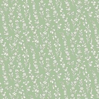 MAYWOOD STUDIOS GREEN FLORAL STRIPE