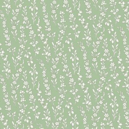 MAYWOOD STUDIOS GREEN FLORAL STRIPE