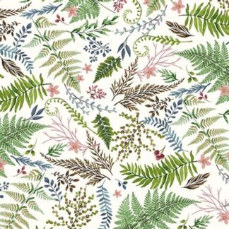 HENRY GLASS FOREST FLOOR GREEN & CREAM