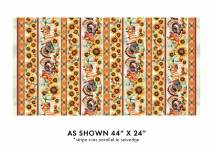 BENARTEX - GIVE THANKS THANKFUL STRIPE MULTI