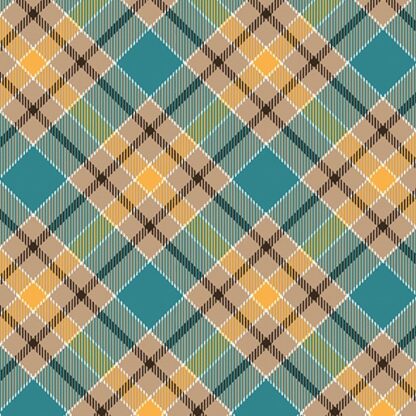 BENARTEX - GIVE THANKS TWILL PLAID TEAL