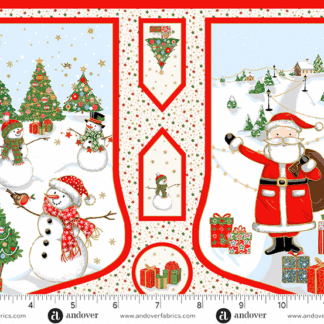 ANDOVER JOLLY SAINT NICK MULTI STOCKING