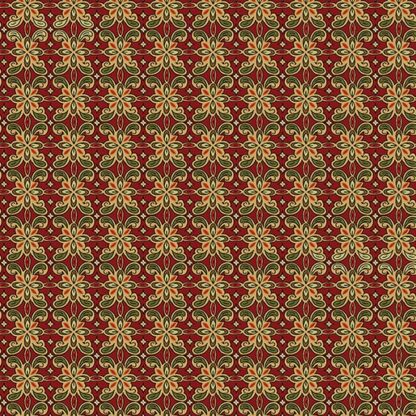 BENARTEX -SAMSARA TILE GOLD/RED