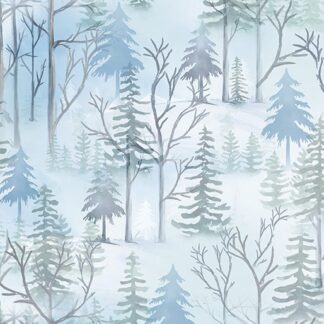 BENARTEX - WOODLAND WONDERLAND PINE WOODLAND LT BLUE