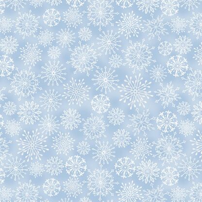 BENARTEX - WOODLAND WONDERLAND SNOWFLAKE LIGHT BLUE