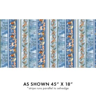 BENARTEX - WOODLAND WONDERLAND STRIPE BLUE