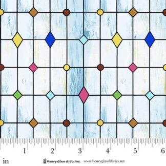 HENRY GLASS FAITH IN COLOR STAINED GLASS LIGHT BLUE