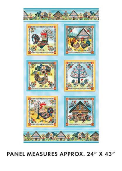 BENARTEX -FARM FEATHERED FOLK FARM FOLK PANEL MULTI