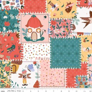 RILEY BLAKE -THIMBELINA & THE SEWING FAIRIES HANDSEWN PATCHWORK