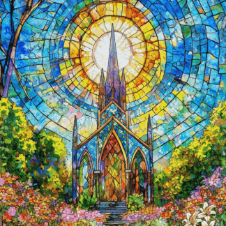 HENRY GLASS FAITH IN COLOR TURQUOISE MULTI