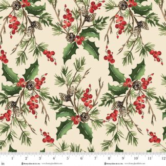 HENRY GLASS - BERRY CHIC CREAM 108 WIDE