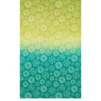 WISHFLOWER OMBRE BORDER LIME TEAL