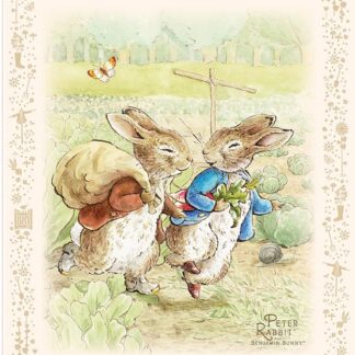 PETER RABBIT AND BENJAMIN BUNNY PANEL 36X44