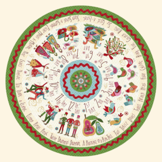 HENRY GLASS - SCANDINAVIAN HOLIDAY TREE SKIRT PANEL