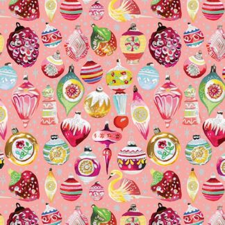 BENARTEX - MAGICAL SEASON VINTAGE ORNAMENTS PEACH JAM/MULTI