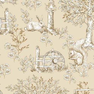 Benartex Montgomery Mountain Belle Toile Sand Wide Back