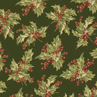 BENARTEX - CHRISTMAS AT HOME NEW HOLLY DARK GREEN