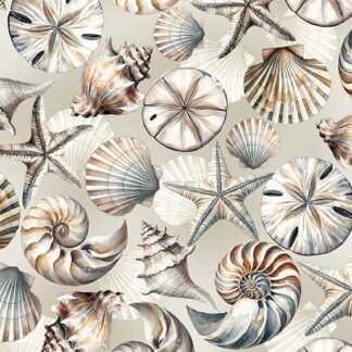 BENARTEX - COASTAL ESCAPE SEASHELL SERENADE NEUTRAL 108"