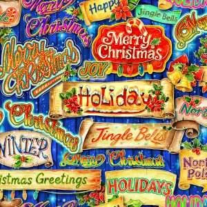 OASIS NOEL HOLIDAY SIGNS BLUE