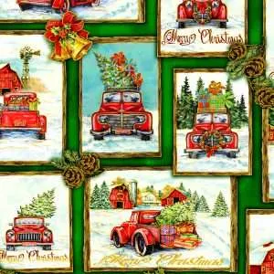 OASIS NOEL HOLIDAY TRUCK PATCH GREEN