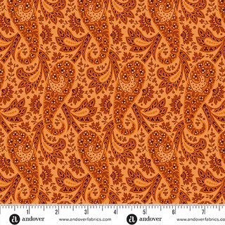 ANDOVER NIGHTFALL PAISLEY ORANGE
