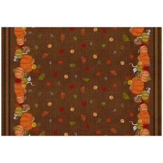 AUTUMN STITCHES ORGANIC CANVAS BROWN