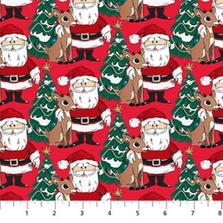 NORTHCOTT RUDOLPH THE RED NOSED REINDEER SANTA RED