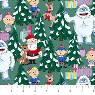 NORTHCOTT RUDOLPH THE RED NOSED REINDEER SCENE LT SPRUCE