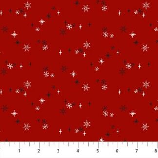NORTHCOTT RUDOLPH THE RED NOSED REINDEER SNOW DK RED