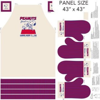 PEANUTS APRON PANEL 43 X 43