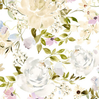 QT SERENDIPITY LARGE FLORAL WHITE