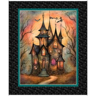 WITCHYPOO HAUNTED HOUSE PANEL MULTI 36X44