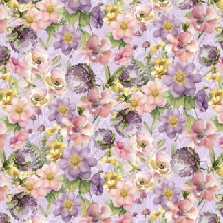 WHITE OWL FAIRY BOUTIQUE PACKED FLOWERS PURPLE