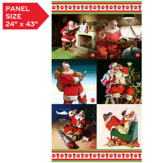 COCA COLA CHRISTMAS BLOCK PANEL 24 X 43