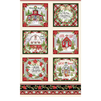 BENARTEX HEARTLAND HOLIDAY PANEL MULTI 2/3 YARD