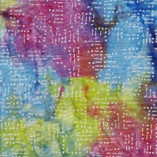 ISLAND BATIKS MORSE CODE WORDS MULTI PINK YELLOW BLUE MOONSTONE