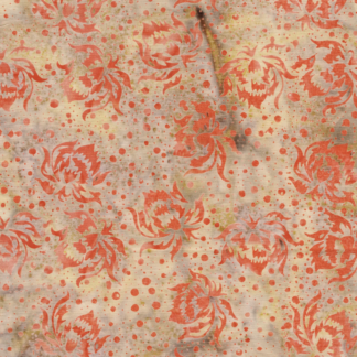 ISLAND BATIKS FLOWERS AND DOTS NATURAL PEARL