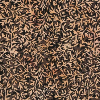ISLAND BATIKS TOSSED VINES BROWN JAVA