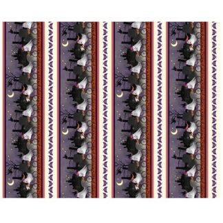QT GHOST TALES GHOST BORDER STRIPE MULTI