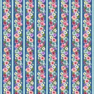 WHITE OWL PETAL WHISPERS BORDER STRIPE MULTI